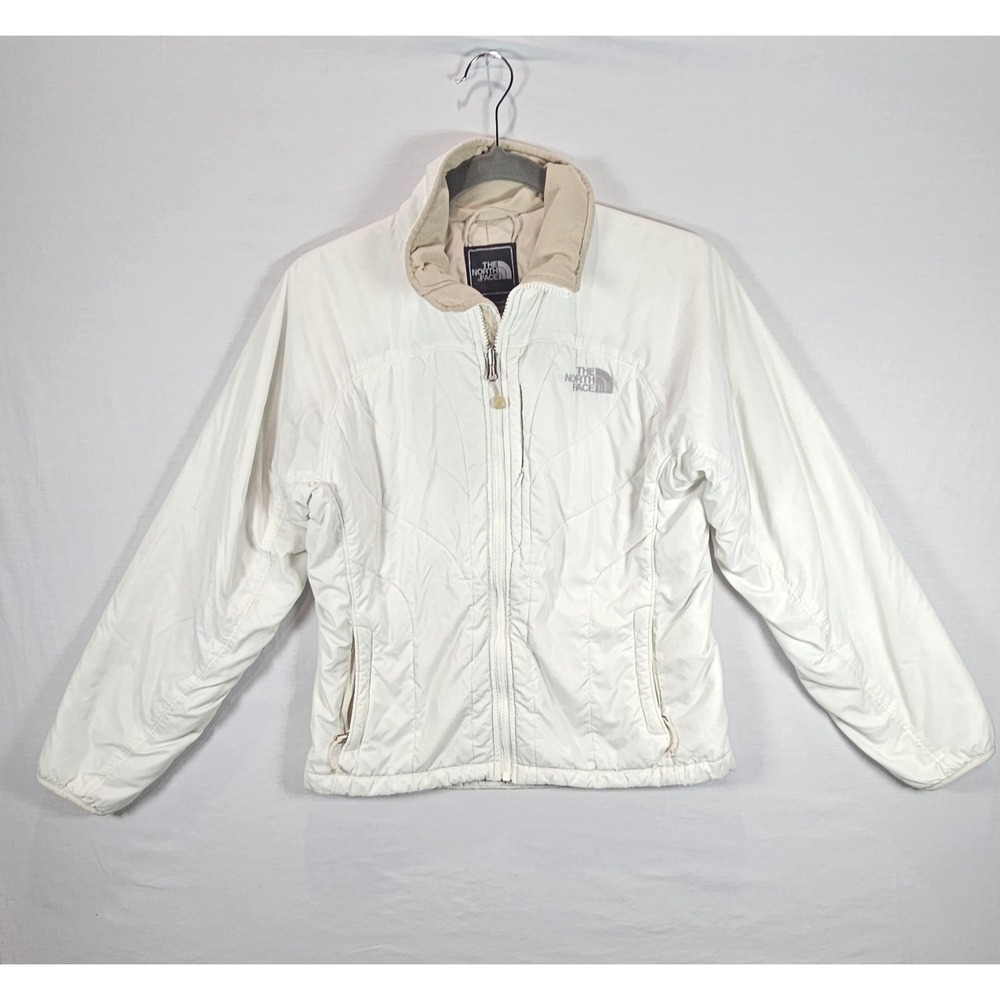 The‎ North Face Primaloft Jacket Women's XS Cream Quilted Full Zip